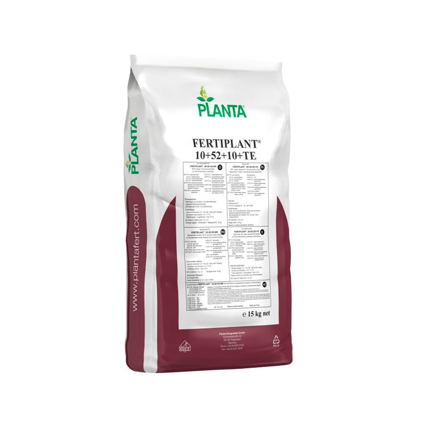 ABONO SOLUBLE FERTIPLANT 2 10+52+10 + ME, 15KG