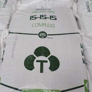 ABONO MINERAL NITRENE NPK 15-15-15, 25KG/SACO