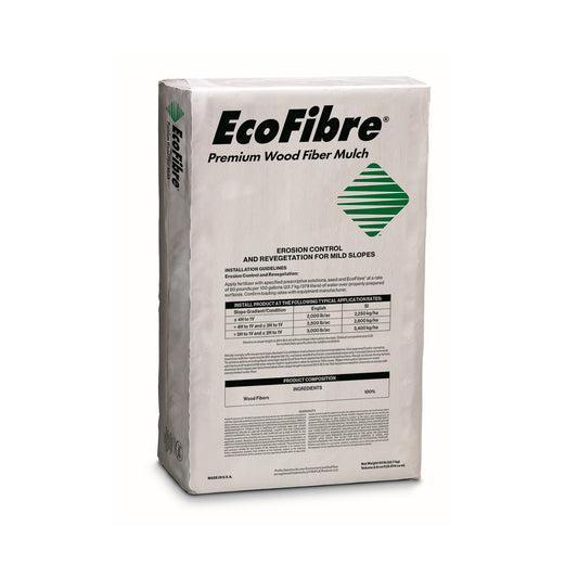 MULCH DE MADERA COLOR VERDE ECOFIBRA. BALAS 22.7 KG.