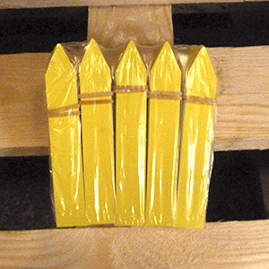 Etiqueta de picar amarilla